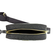 Prada Tessuto Black Quilted Nylon Triangle Logo Camera Crossbody Bag available at Queen Bee of Beverly Hills