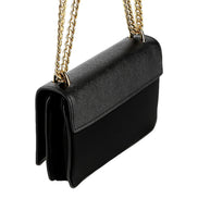 Prada Tessuto and Saffiano Leather Black Crossbody Bag sold at Queen Bee of Beverly Hills