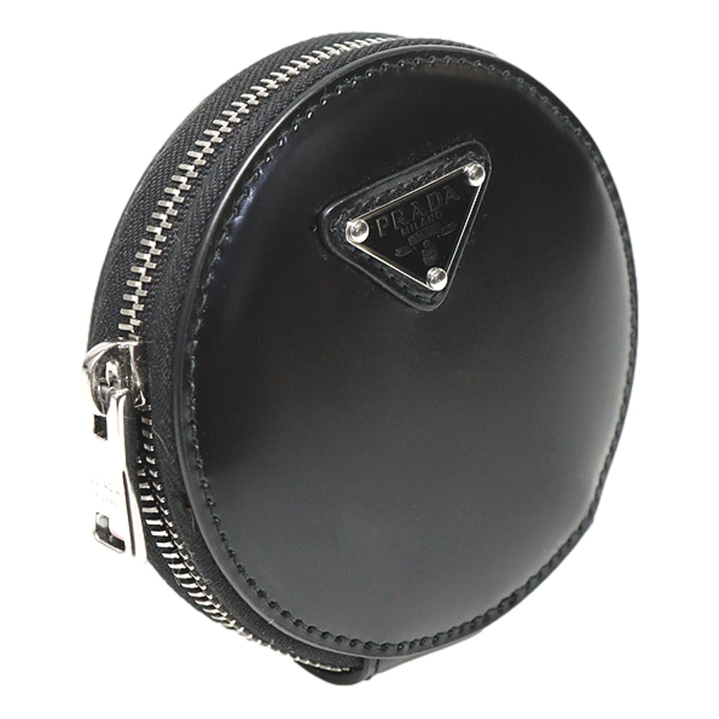 Prada Zipped Pouch Keychain - Black