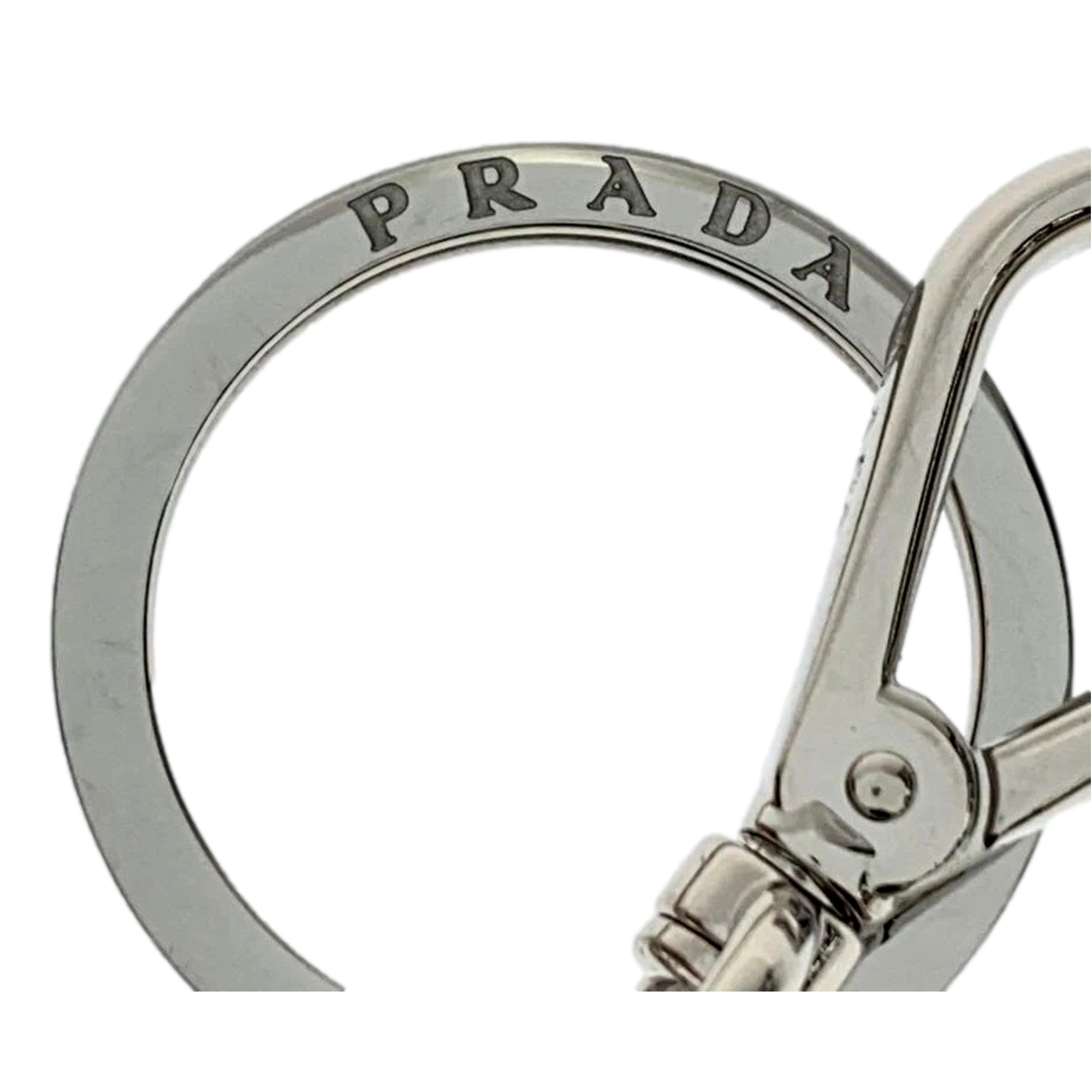 Prada Pradamalia Trick Robot Disco Leather Metal Charm
