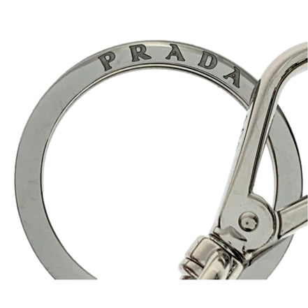 Prada Pradamalia Trick Robot Disco Leather Metal Charm