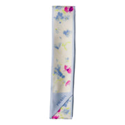 Prada Light Blue Floral Print Silk Twilly Scarf - available at Queen Bee of Beverly Hills. 