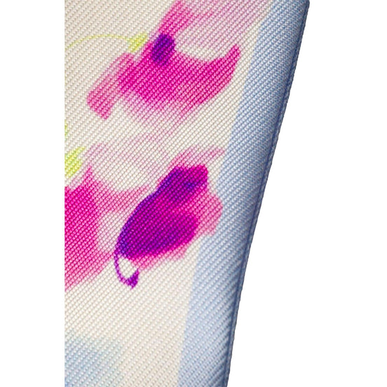 Prada Light Blue Floral Print Silk Twilly Scarf - available at Queen Bee of Beverly Hills. 