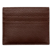 Prada Vitello Daino Bruciato Brown Leather Small Card Holder Wallet sold at Queen Bee of Beverly  Hills