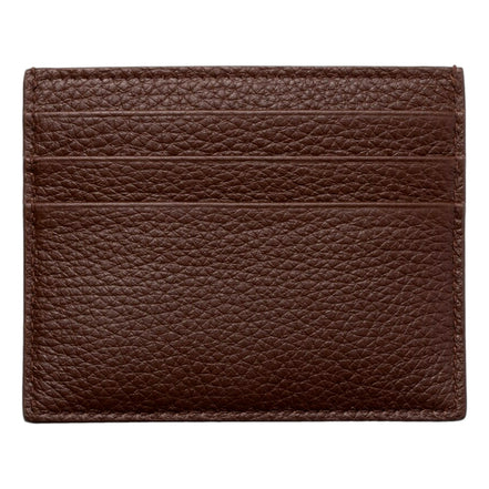 Prada Vitello Daino Bruciato Brown Leather Small Card Holder Wallet sold at Queen Bee of Beverly  Hills