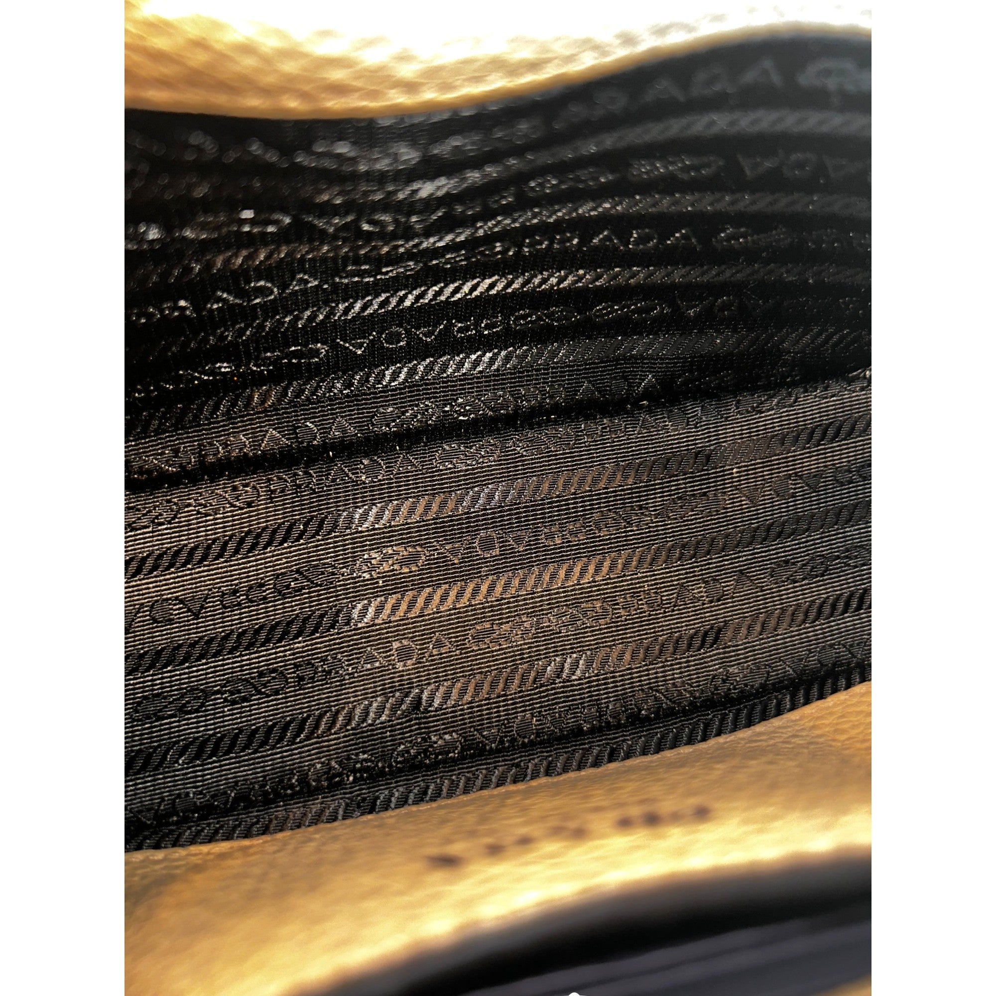 Prada Vitello Daino Leather Sabbia Beige Web Strap Camera Crossbody available at Queen Bee of Beverly Hills