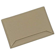 Prada Vitello Grain Argilla Grey Leather Small Card Holder Wallet available at Queen Bee of Beverly Hills