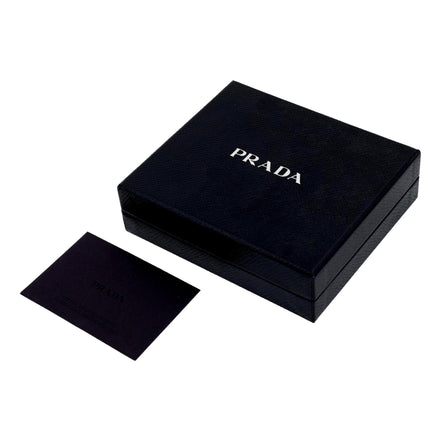 Prada Vitello Move Card Holder Wallet Cipria Beige Leather Logo Plaque available at Queen Bee of Beverly Hills