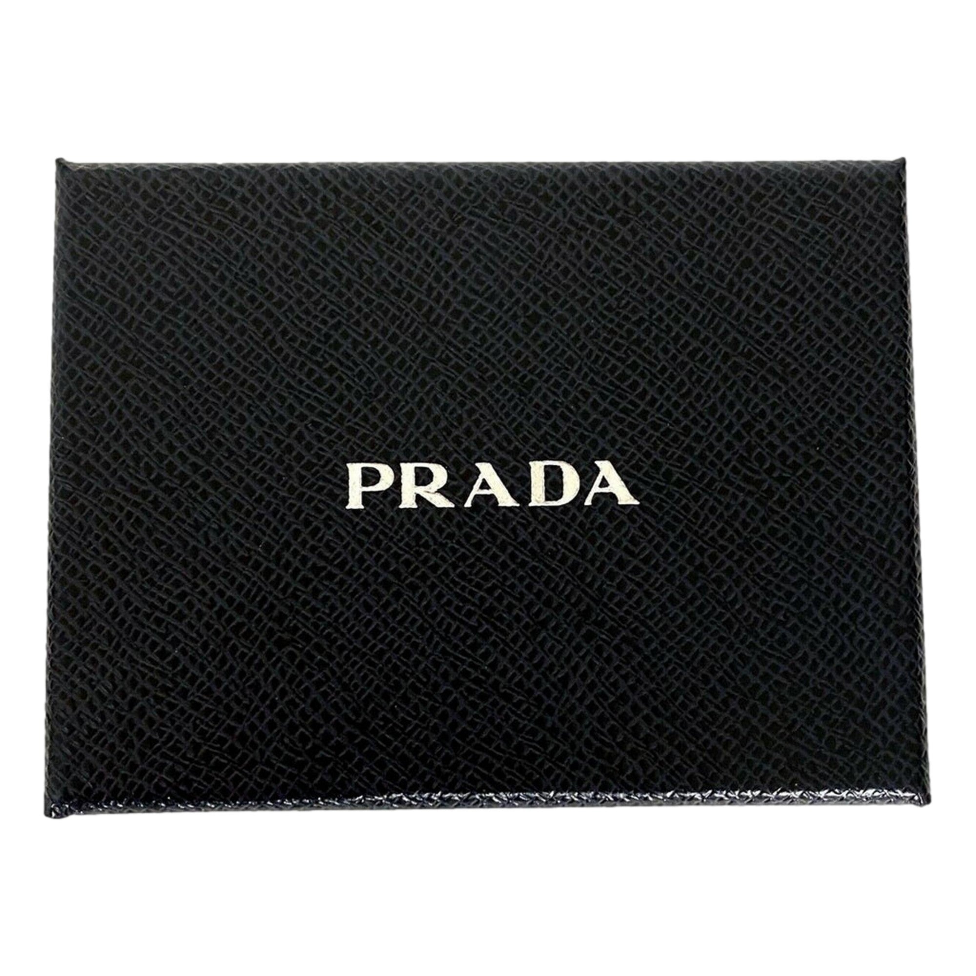 Prada Vitello Move Cipria Beige Leather Bifold Snap Wallet available at Queen Bee of Beverly Hills