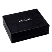 Prada Vitello Move Cipria Beige Leather Mini Cardholder Snap Wallet available at Queen Bee of Beverly Hills