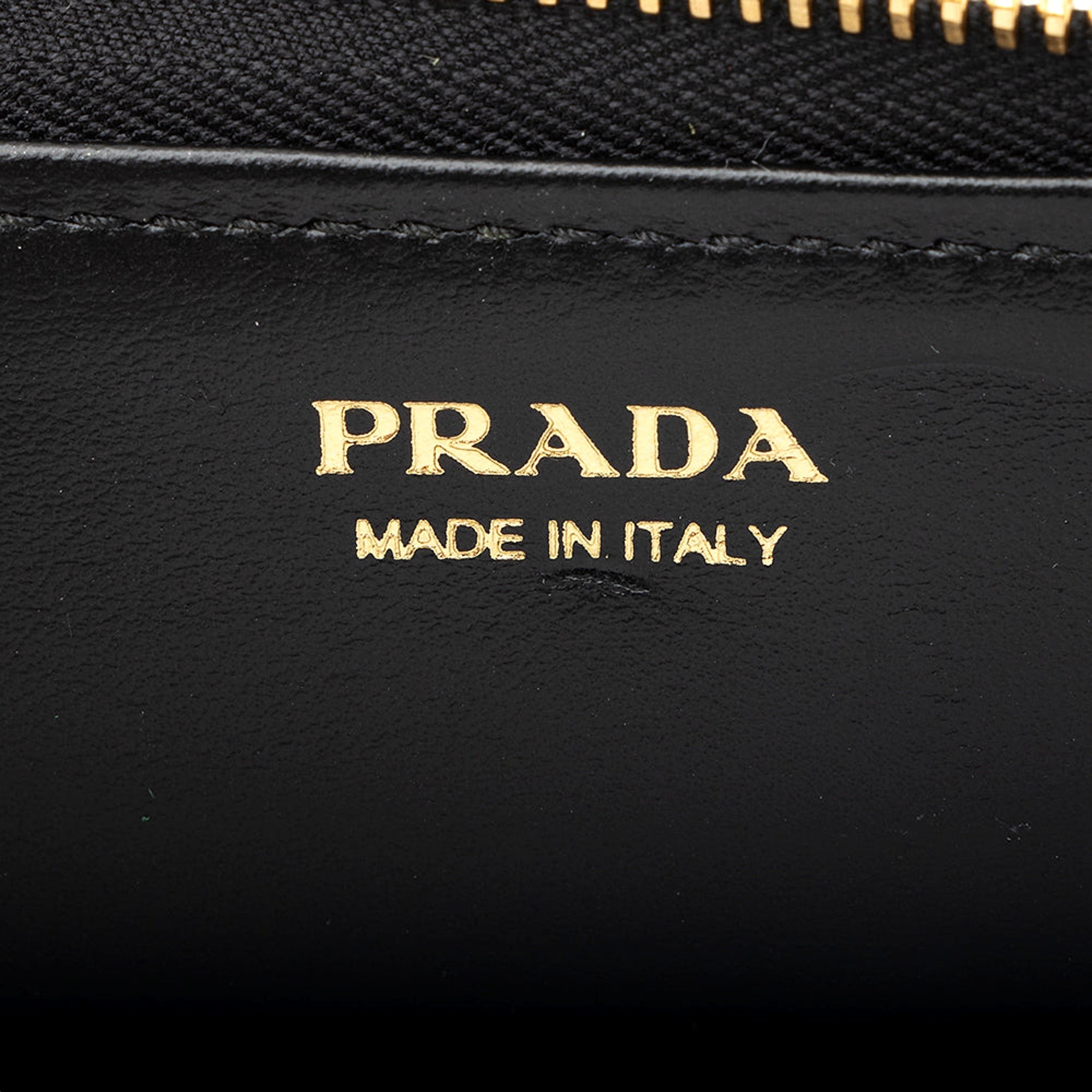Prada Vitello Move Key Case Holder Wallet Zip Pouch Black Calf Leather available at Queen Bee of Beverly Hills