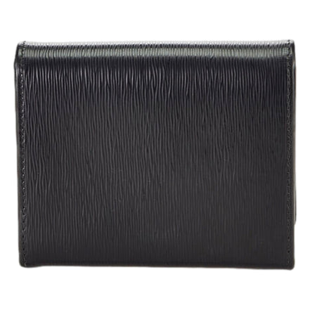Prada Vitello Move Nero Black Triangle Logo Leather Bifold Snap Wallet available at Queen Bee of Beverly Hills