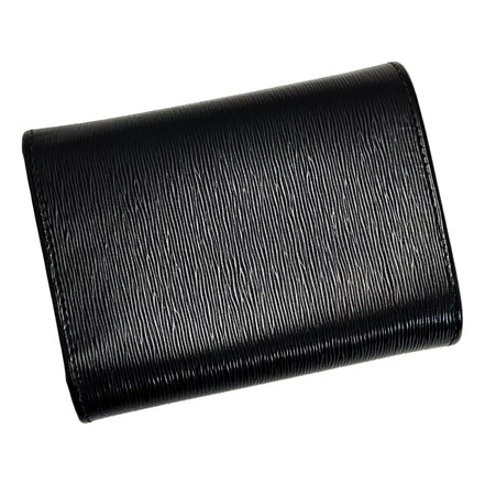 Prada Vitello Move Nero Black Trifold Coin Zipper Snap Card Holder Wallet available at Queen Bee of Beverly Hills