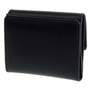 Prada Vitello Move Nero Black Trifold ID Holder Snap Wallet available at Queen Bee of Beverly Hills