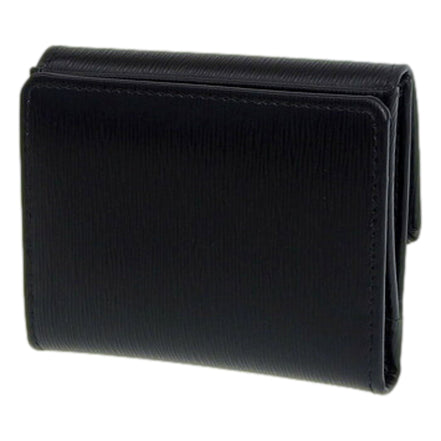Prada Vitello Move Nero Black Trifold ID Holder Snap Wallet available at Queen Bee of Beverly Hills