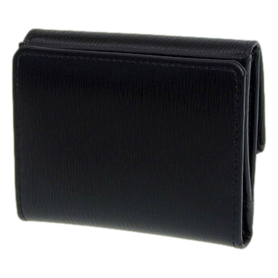 Prada Vitello Move Nero Black Trifold ID Holder Snap Wallet available at Queen Bee of Beverly Hills