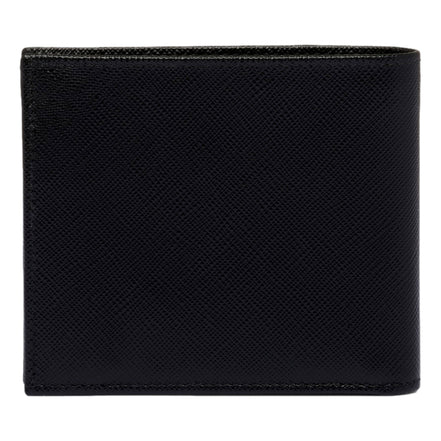Prada Black Saffiano Leather Wallet with Coin Purse - available at Queen Bee of Beverly Hills. 
