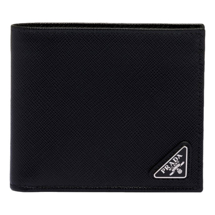 Prada Black Saffiano Leather Wallet with Coin Purse - available at Queen Bee of Beverly Hills. 