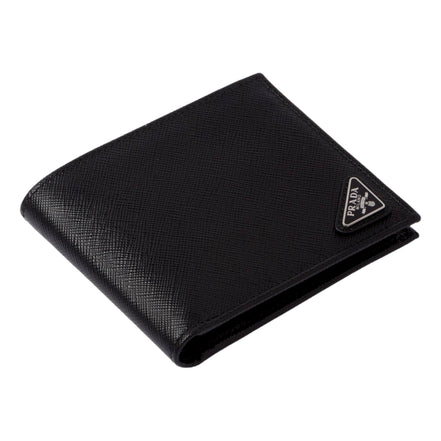 Prada Black Saffiano Leather Wallet with Coin Purse - available at Queen Bee of Beverly Hills. 