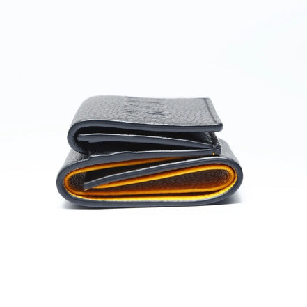 Gucci GG Leather Neon Yellow Rubber Effect Bifold Wallet