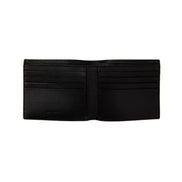 Saint Laurent BabyCat Leopard Print Black and White Leather Bifold Wallet available at Queen Bee of Beverly Hills