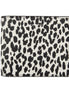 Saint Laurent BabyCat Leopard Print Black and White Leather Bifold Wallet available at Queen Bee of Beverly Hills