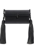Saint Laurent Black Plexiglass Minaudiere Opium Box Bag available at Queen Bee of Beverly Hills
