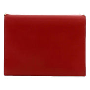 Saint Laurent Cassandra Red Leather Medium Shoulder Bag available at Queen Bee of Beverly Hills