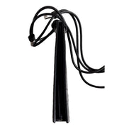 Saint Laurent Croc Embossed Black Lanyard Card Case Wallet available at Queen Bee of Beverly Hills