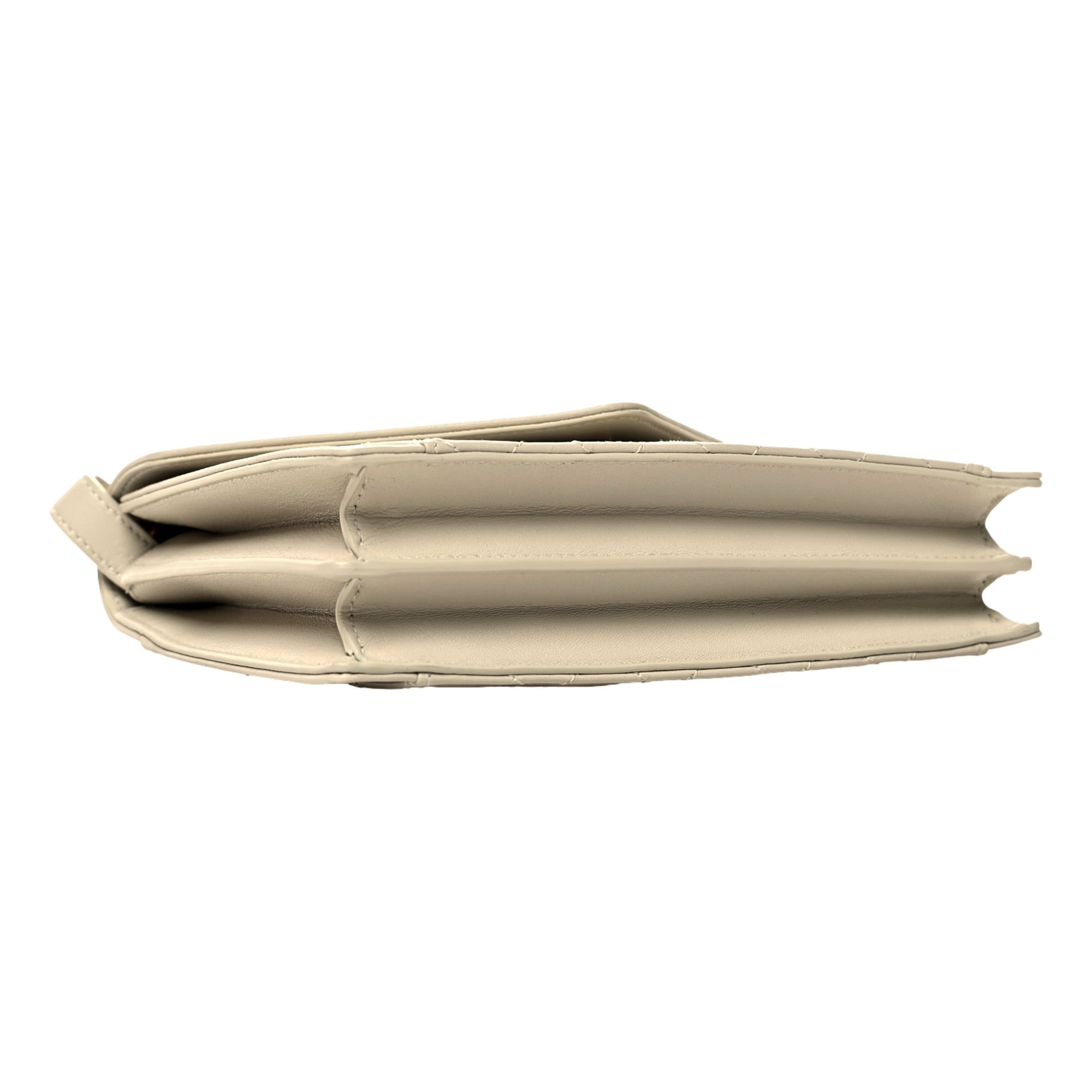 Saint Laurent Gabby Quilted Ivory Crema Lambskin Shoulder Bag available at Queen Bee of Beverly Hills