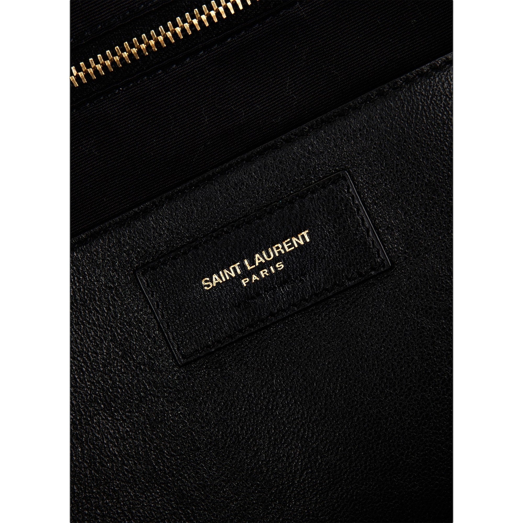 Saint Laurent Jamie YSL Black Patent Leather Chain Strap Large Shoulder Bag available at Queen Bee of Beverly Hills