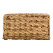 Saint Laurent Kate 99 YSL Beige Raffia Woven Crossbody with Tassel available at Queen Bee of Beverly Hills