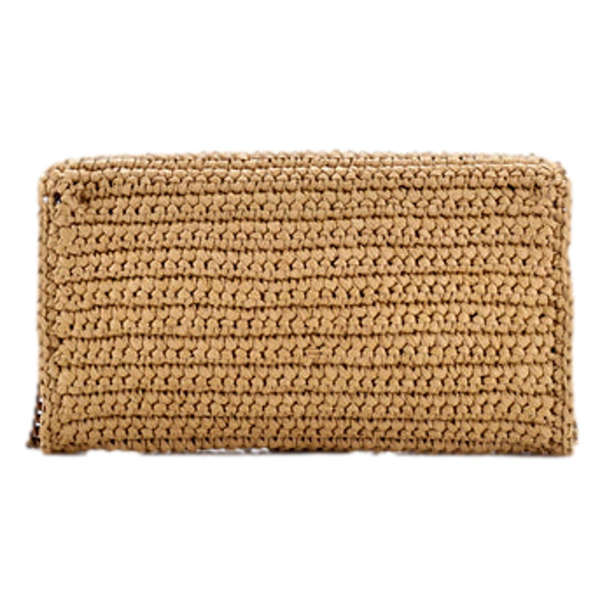 Saint Laurent Kate 99 YSL Beige Raffia Woven Crossbody with Tassel available at Queen Bee of Beverly Hills