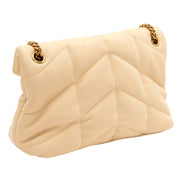 Saint Laurent Lou Puffer Medium Shoulder Bag in Quilted Leather available at Queen Bee of Beverly Hills