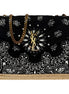 Saint Laurent Loulou Black Paisley Quilted Cross Body Bag available at Queen Bee of Beverly Hills