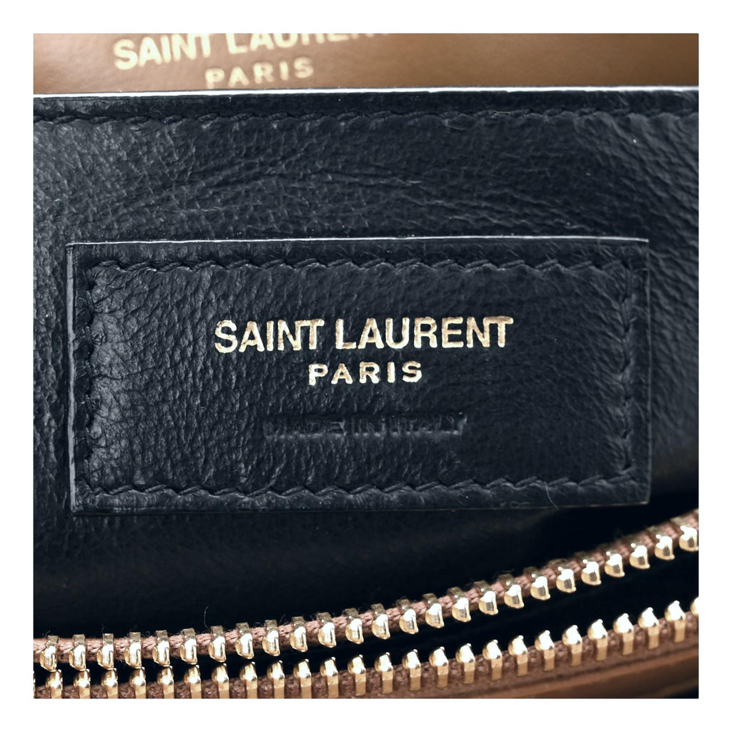 Saint Laurent Loulou Monogram Tan Quilted Leather Small Shoulder Bag at_Queen_Bee_of_Beverly_Hills