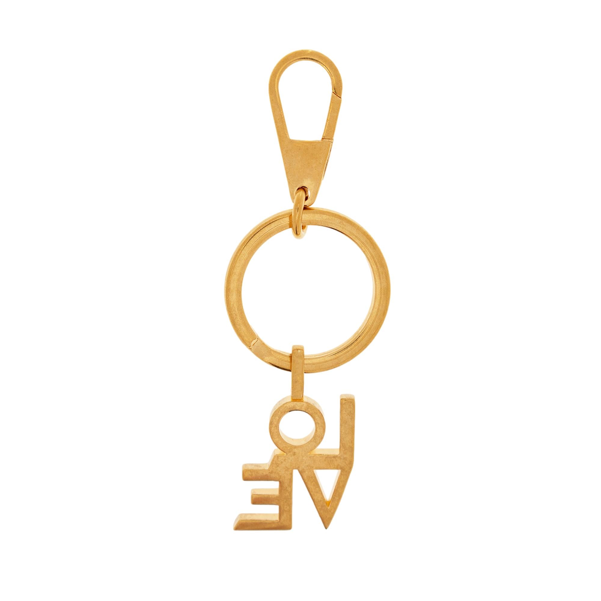 Saint Laurent Love Brass Keyring 670425 available at Queen Bee of Beverly Hills