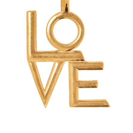 Saint Laurent Love Brass Keyring 670425 available at Queen Bee of Beverly Hills