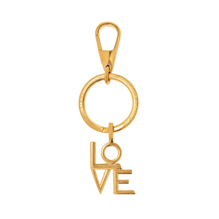 Saint Laurent Love Brass Keyring 670425 available at Queen Bee of Beverly Hills