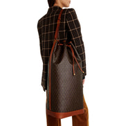 Saint Laurent Le Monogramme Oversized Bucket Bag Brown - Available at Queen Bee of Bevery Hills.