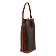 Saint Laurent Le Monogramme Oversized Bucket Bag Brown - Available at Queen Bee of Bevery Hills.