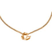 Saint Laurent Monogram Twist Gold Metal Chain Bracelet available at Queen Bee of Beverly Hills