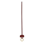 Saint Laurent Opyum Red Patent Leather Heart Keyring Necklace available at Queen Bee of Beverly Hills