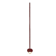 Saint Laurent Opyum Red Patent Leather Heart Keyring Necklace available at Queen Bee of Beverly Hills