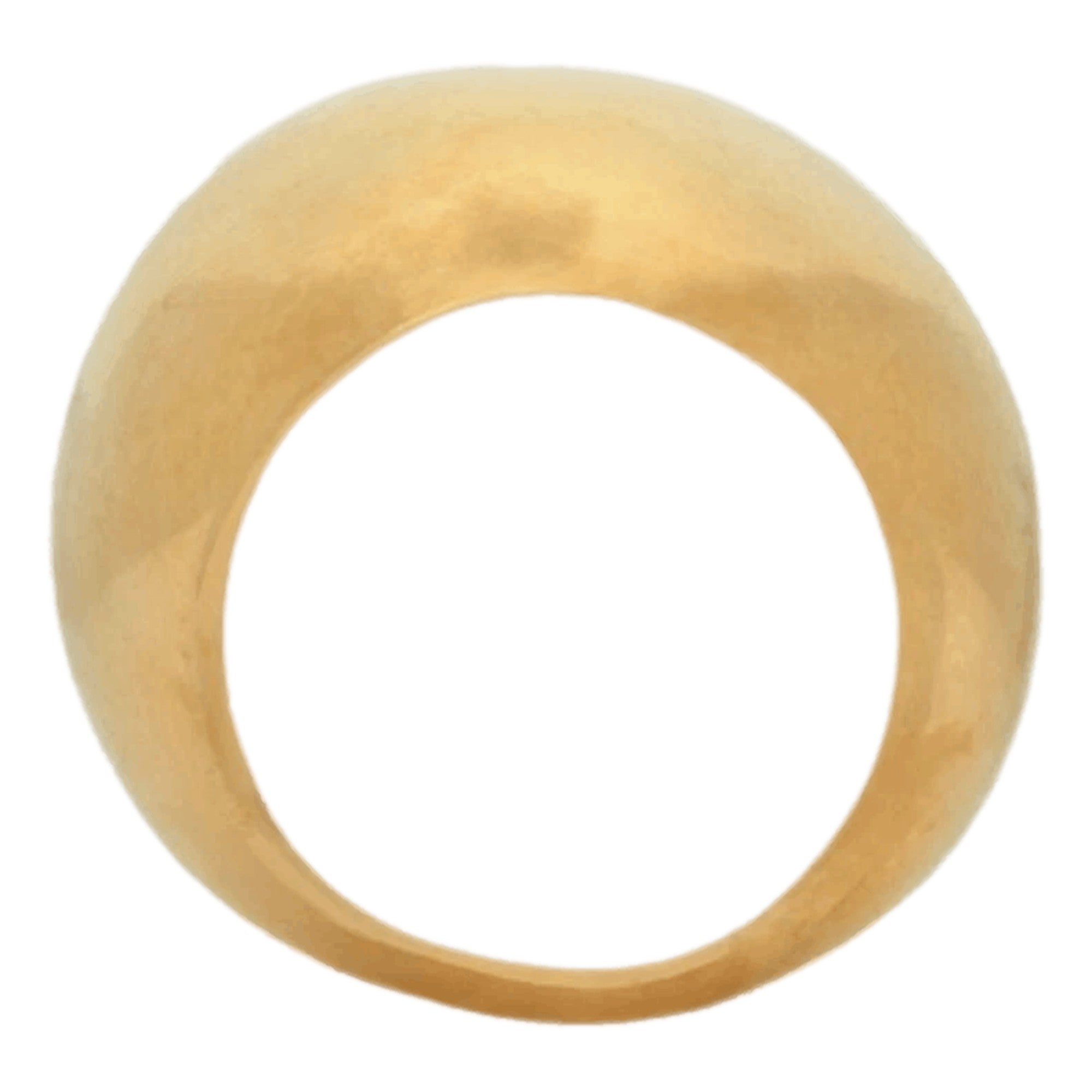 Saint Laurent Oversized Egg Ring Gold Tone Metal 5