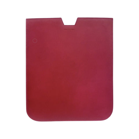 Saint Laurent Paris Logo Smooth Pink Calfskin Leather iPad Sleeve 460884 at_Queen_Bee_of_Beverly_Hills