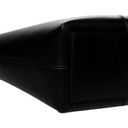 Saint Laurent Maxi Ring Handle Tote in Black Smooth Leather sold at Queen Bee of Beverly Hills