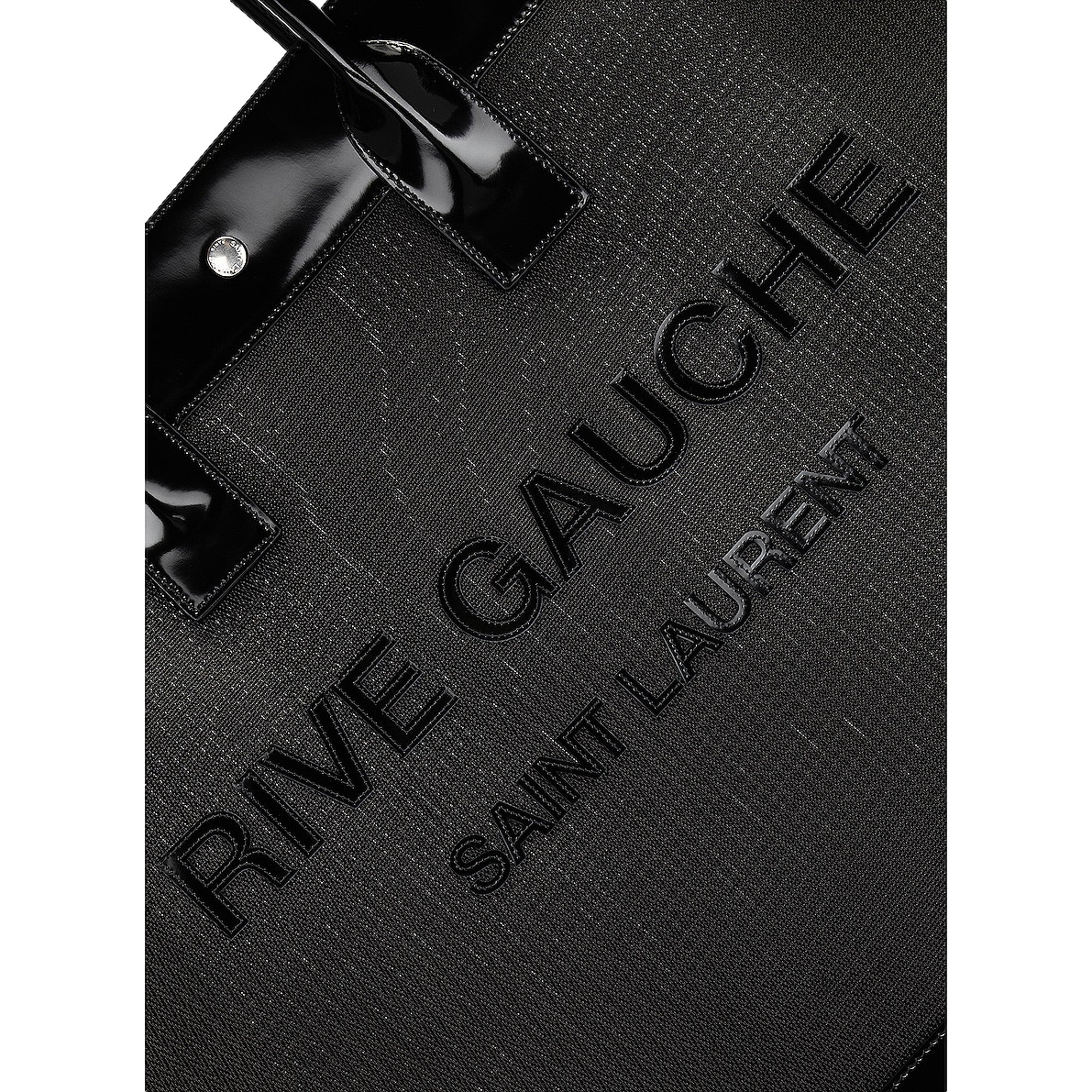 Saint Laurent Rive Gauche Black Tote | Queen Bee of Beverly Hills