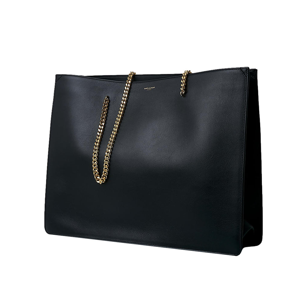 Saint Laurent Siena Ultra Lux Black Leather Chain Shoulder Bag