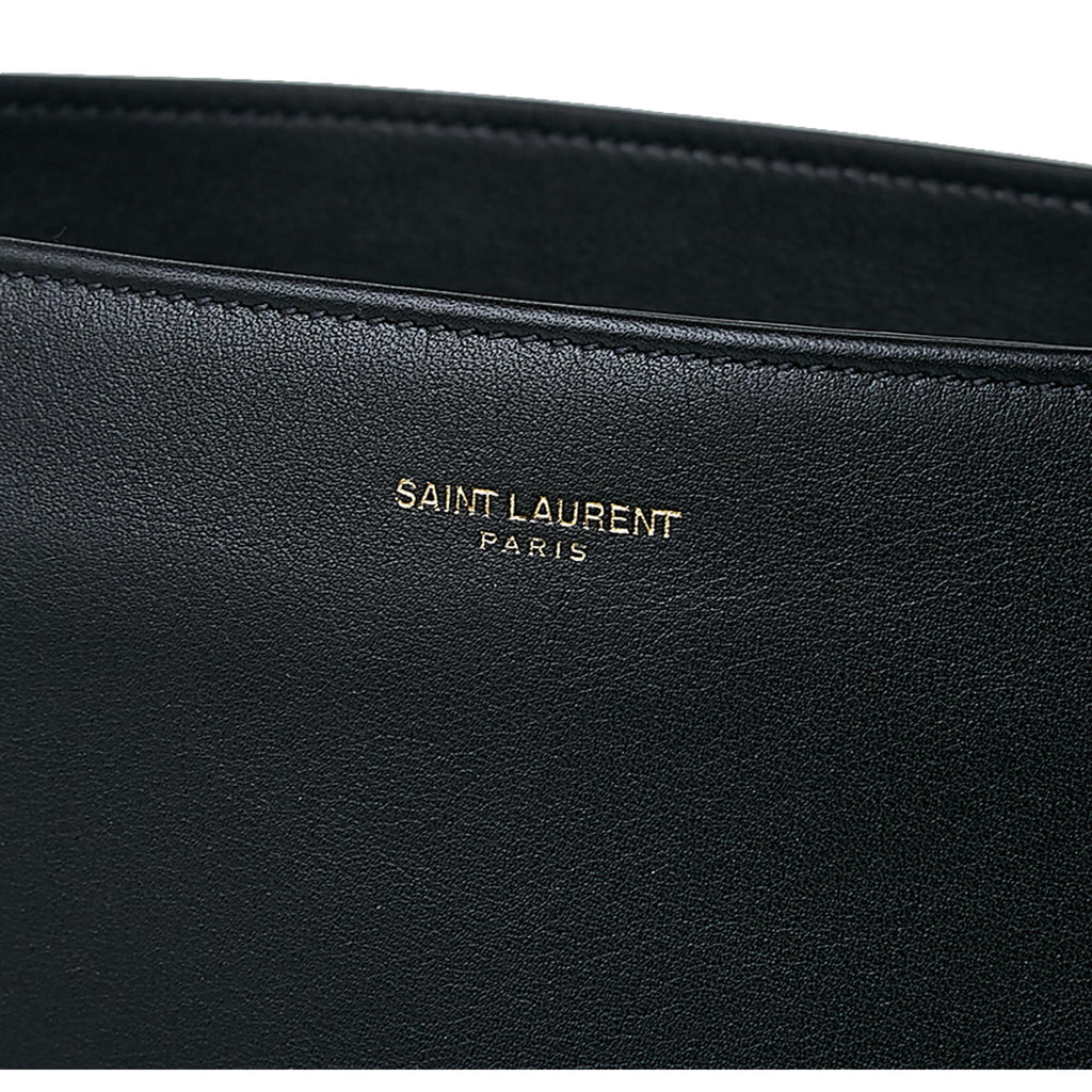 Saint Laurent Siena Ultra Lux Black Calf Leather Chain Shoulder